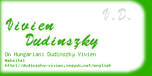 vivien dudinszky business card